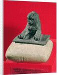 Lion holding a Hurrian foundation tablet of King Tish-atal of Urkesh and Nawar, c.2150 BC by Hurrian Hurrian