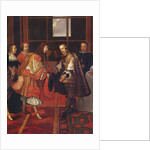 The Meeting of Louis XIV and Philippe IV on the Ile des Faisans by Charles Le Brun