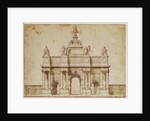 Proposal for the Arc de Triumphe, rue Saint-Antoine, Paris, c.1668 by Charles Le Brun