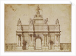 Proposal for the Arc de Triumphe, rue Saint-Antoine, Paris, c.1668 by Charles Le Brun