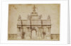 Proposal for the Arc de Triumphe, rue Saint-Antoine, Paris, c.1668 by Charles Le Brun