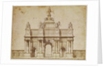 Proposal for the Arc de Triumphe, rue Saint-Antoine, Paris, c.1668 by Charles Le Brun