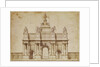 Proposal for the Arc de Triumphe, rue Saint-Antoine, Paris, c.1668 by Charles Le Brun