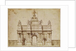 Proposal for the Arc de Triumphe, rue Saint-Antoine, Paris, c.1668 by Charles Le Brun
