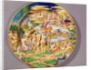 Large platter depicting the Judgement of Paris, made at the Atelier de Faenza by Raphael