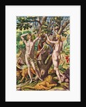 Admiranta Narratio.... Adam and Eve, 1585-1588 by Theodor de Bry