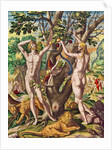 Admiranta Narratio.... Adam and Eve, 1585-1588 by Theodor de Bry