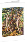 Admiranta Narratio.... Adam and Eve, 1585-1588 by Theodor de Bry