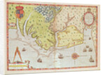 Admiranta Narratio... Map of Virginia, 1585-1588 by Theodor de Bry