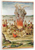 Admiranta Narratio, the Celebration of a Victory around a Fire, 1585-88 by Theodor de Bry