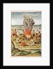 Admiranta Narratio, the Celebration of a Victory around a Fire, 1585-88 by Theodor de Bry