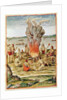 Admiranta Narratio, the Celebration of a Victory around a Fire, 1585-88 by Theodor de Bry