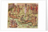 Navigatio in Brasiliam Americae, Immolation of a Barbarian, 1563 by Theodor de Bry
