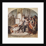 Burial of the democratic Robert Blum shoot in October 1848 in Vienna by Karl Hermann Schmolze