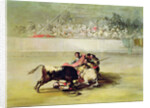 The Fall of a Picador from his Horse under a Bull by Francisco Jose de Goya y Lucientes