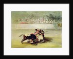 The Fall of a Picador from his Horse under a Bull by Francisco Jose de Goya y Lucientes