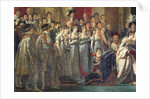 The Consecration of the Emperor Napoleon I and the Coronation of Empress Joséphine in Notre-Dame Cathedral, 2nd December 1804, 1805-07 by Jacques Louis David