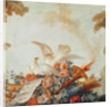 Salon of the Print-maker Gilles Demarteau, above the door: doves and sheet music, c.1750-65 by Francois Boucher