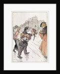 Florists walking around the outer Boulevards by Theophile Alexandre Steinlen