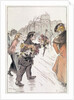 Florists walking around the outer Boulevards by Theophile Alexandre Steinlen