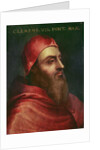 Portrait of Pope Clement VII, Pope from 1523 until 1534 by Sebastiano del (c.1485-1547) Piombo