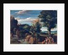 Landscape with a hermit by Domenichino