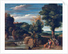 Landscape with a hermit by Domenichino
