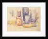Kitchen Table: Pots and Bottles, 1902-06 by Paul Cezanne