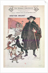 Caricature of Aristide Bruant in 'Les Hommes d'Aujourd'hui' by Theophile Alexandre Steinlen
