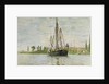 The Chasse-Marée at Anchor, c.1871-72 by Claude Monet