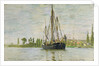 The Chasse-Marée at Anchor, c.1871-72 by Claude Monet