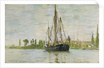 The Chasse-Marée at Anchor, c.1871-72 by Claude Monet