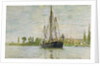 The Chasse-Marée at Anchor, c.1871-72 by Claude Monet