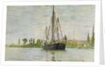 The Chasse-Marée at Anchor, c.1871-72 by Claude Monet