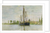 The Chasse-Marée at Anchor, c.1871-72 by Claude Monet