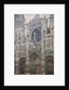 Rouen Cathedral, the west portal, Harmony in Grey, 1894 by Claude Monet