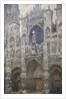 Rouen Cathedral, the west portal, Harmony in Grey, 1894 by Claude Monet