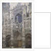 Rouen Cathedral, the west portal, Harmony in Grey, 1894 by Claude Monet