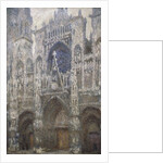 Rouen Cathedral, the west portal, Harmony in Grey, 1894 by Claude Monet