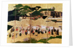 The Arrival of the Portuguese in Japan, 16th century by School Kano