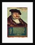 Portrait of Frederick III, Elector of Saxony by Lucas the Elder Cranach