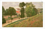 Route de Saint-Antoine à l'Hermitage, Pontoise, 1875 by Camille Pissarro