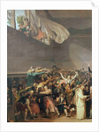 The Tennis Court Oath, 20th June 1789, detail, 1791 by Jacques Louis David