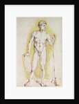 Young Nude Man by Albrecht Dürer or Duerer