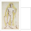 Young Nude Man by Albrecht Dürer or Duerer
