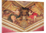 Ceiling of the Hôtel de l'Abbé de La Rivière: Urania and Euterpe, 1653 by Charles Le Brun