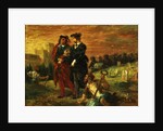 Hamlet and Horatio in the cemetery, from Act V of 'Hamlet' by William Shakespeare, 1859 by Ferdinand Victor Eugene Delacroix