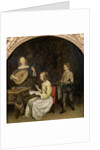 The Concert: Singer and Theorbo Player by Gerard ter Borch or Terborch