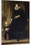 Portrait of a Nobleman and his Child or Portrait of the Brother of Rubens by Anthony van Dyck