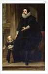 Portrait of a Nobleman and his Child or Portrait of the Brother of Rubens by Anthony van Dyck